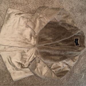 Luxurious Tan Faux Fur Coat size xl